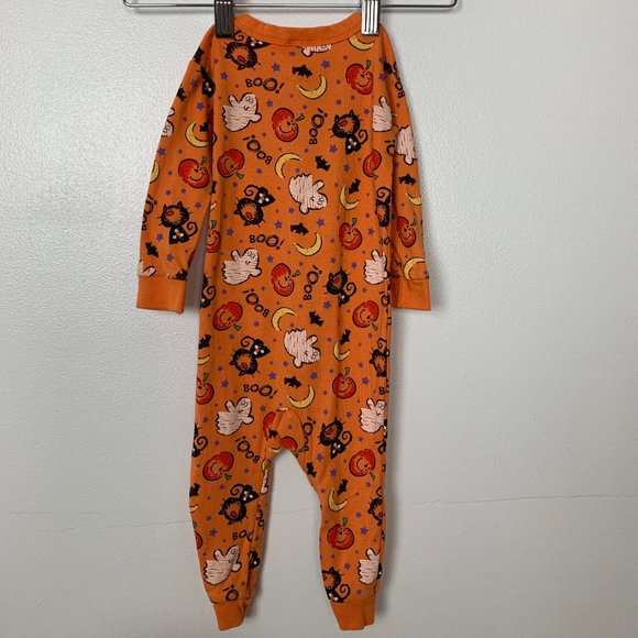 Gerber Orange Halloween Zip Up Onesie - Picture 2 of 6